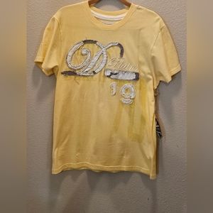 Ditch Plains T-shirt Yellow Short Sleeve Shirt Size M
